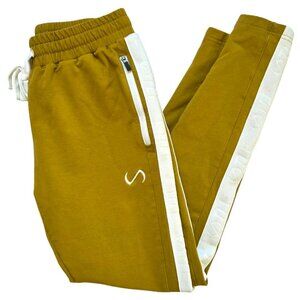 TLF Joggers Mens Small Yellow Sweatpants Athleisure Running Jogging Trendy